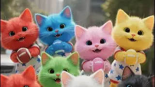 learning colour | Kids video #cartoon #kidsvideo #cat #football #colour 