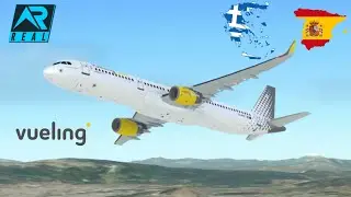 Real Flight Simulator | Athens (ATH) - Barcelona (BCN) | Vueling | A321-200 