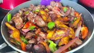 QUICK GIZDODO RECIPE (GIZZARD AND PLANTAIN SAUCE) @withloveAisha