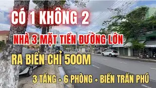 🎋Có 1 không 2 nhà 3 mặt tiền đường gần biển Trần Phú, QUÁ RẺ | Nhà đất Nha Trang 