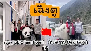 พลอย พีท | EP.1 เที่ยวเฉิงตู ที่พัก Joyhub Cheer Hotel แวะนั่งจามรีทะเลสาบเต๋อซี Dexi Lake