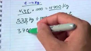 Matem&aacute;tica B&aacute;sica - Conversi&oacute;n Kg Tonelada - kilogramo a tonelada