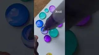 Beautiful Water Shades Mixing Bubbles.#asmr