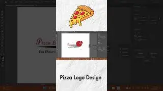 logo design tutorial | restaurant logo design | pizza logo design #shorts
