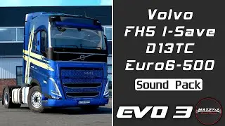 2023 Volvo FH5 I-Save 500 D13TC Euro 6 Sound Pack [Evolution 3]