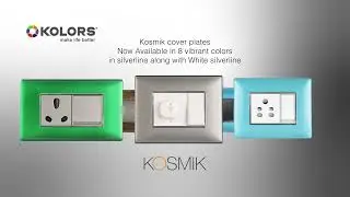 Presenting Kosmik colourful cover plates by Kolors