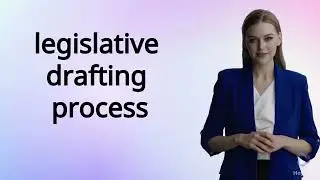 Legislative Drafting process