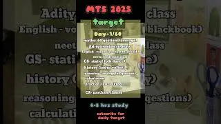 day-1/60#mts2025 #dailytarget #ssccgl #sscexam #ssc #sscmts #sscchsl #daily #shorts #studymotivation