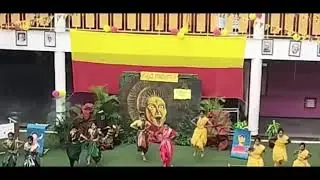 Folk dance 💃🏻 performance in the school for inter house competition n got first place 🥇 😀🥰