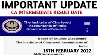 Breaking news | CA INTERMEDIATE results Update | CA INTER December 2021 Result Update