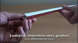 Ledstrip netjes afwerken met ledstrip profiel