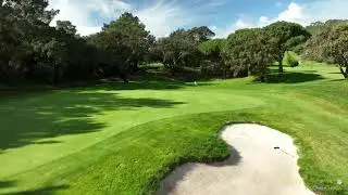 Penha Longa Golf drone aerial video Atlantic hole#01