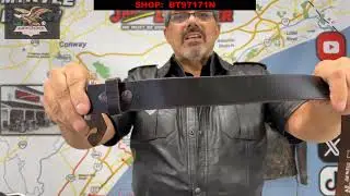 Heavy Veg-Tan Brown Leather Belt #BT97171N 2