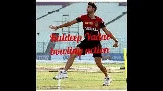 Kuldeep Yadav bowling action in slow slow