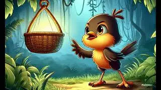 The Brave Bird and the Mystery Basket 🐦✨  Fun & Suspenseful Jungle Adventure for Kids!