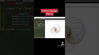 Infinity circle with Python | Python Design Part -  2