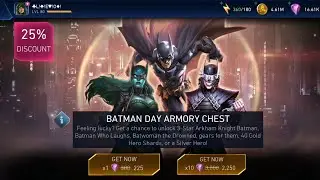 Injustice 2 Mobile Batman Day Armory Chest opening