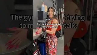 The gym introvert trying to make small talk😬