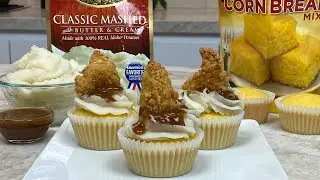 Cornbread Chicken Mashed Potato Muffins