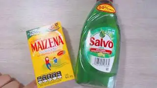 C&Oacute;MO HACER SLIME SIN PEGAMENTO CON LAVALOZA SALVO Y MAIZENA