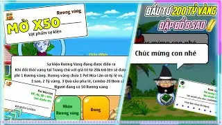 NGỌC RỒNG SAO | MỞ 50 CHIẾC RƯƠNG V&Agrave;NG V&Agrave; ĐẦU TƯ 200 TỶ V&Agrave;NG ĐẬP ĐỒ 8 SAO!