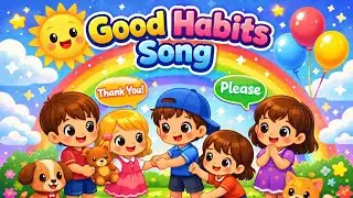 Good Habits Song 🎶 | Please Thank You Sharing | Kids Learning Video