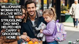 Millionaire Woman Fell In Love With The Struggling Dad Who Helped Her Carry Groceries Home