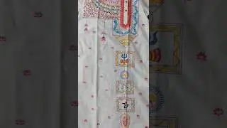 fabric painting on punjabi 🥰 final part #youtube #artscraft #art #artist #fabricpainting