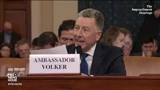 WATCH: Kurt Volker&rsquo;s full opening statement | Trump's first impeachment hearings