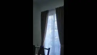 Hasil pemasangan gordyn vitrase customer kami