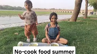 No-cook summer food / kid-freindly boat fun / nutritious and delicious/ play and eat and learn