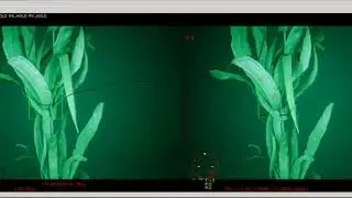 Simulating RovVision2 auto-track a sea weed