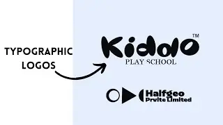 Typographic logo in photoshop | Modern typographic logo