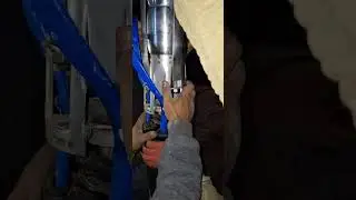 how to Submersible pump fitting in borwel with rope quickly(50hp 380v)