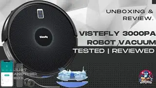 Vistefly 3000Pa Robot Vacuum  Mopping, Alexa, Smart Mapping & Carpet Detection!