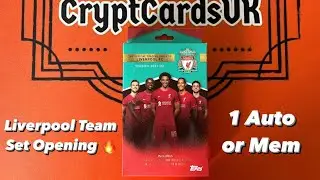 *NEW* TOPPS LIVERPOOL FC TEAM SET BOX BREAK OPENING REVIEW! - 1 GUARANTEED AUTO / MEM IN EVERY BOX!!