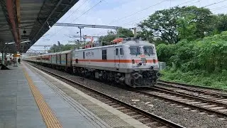 Heavy Rain Railfanning Compilation 🌧️ | Swaraj Express, Double Decker, Barmer AC | Western Railway