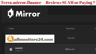terra.mirror.finance, Reviews Scam Or Paying