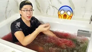 SLUSHY SNOW BATH CHALLENGE!