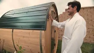 BYD Paxton 2 Person Outdoor Traditional Barrel Sauna 30 sec Video