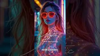Neon Goddess: A Futuristic Vision of Beauty & Chaos