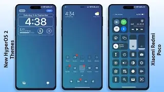 3 New HyperOS 2 control centre Themes for Xiaomi,Redmi,Poco | 3 Best HyperOS 2 Themes
