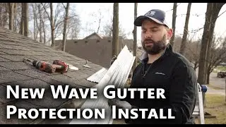 New Wave Gutter Protection Install