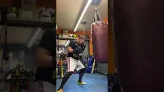 Boxing hard bag.