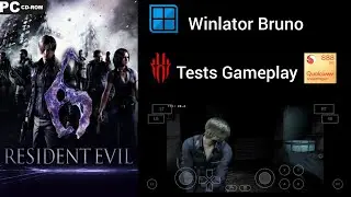 Winlator Bruno emulator gameplay Resident Evil 6 tests Red Magic 6 Pro sd888
