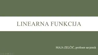 Linearna funkcija