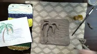 Landscape Clay Tile Demonstration- Ocean Scene