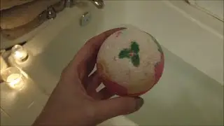 LUSH Cosmetics Luxury Lush Pud BATH BOMB Demo (Christmas 2014)