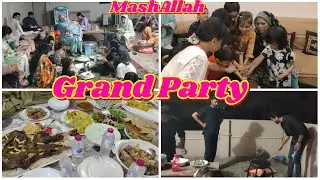 Grand Party at my Home😀🎉 Bar b Q , mutton palao , sweet & many more