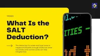 What Is the SALT Deduction? #saltdeduction #incometaxreturn  #usanewstoday